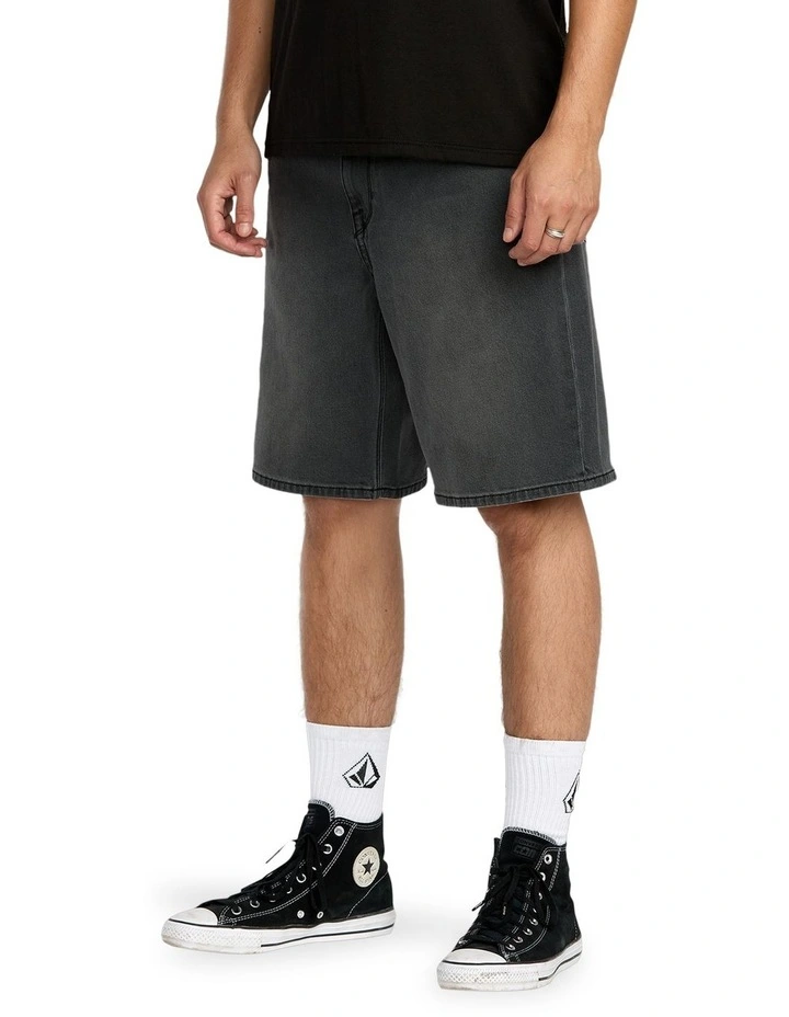 Billow Denim 22 Inch Shorts in Grey image 3