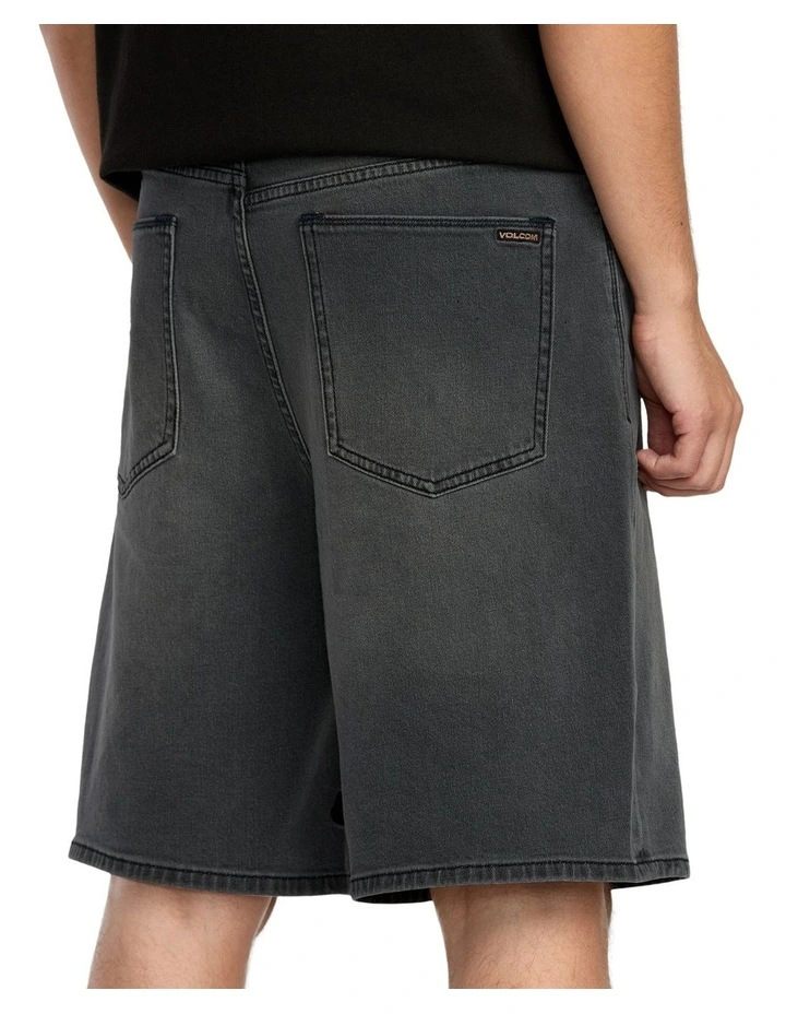 Billow Denim 22 Inch Shorts in Grey image 4