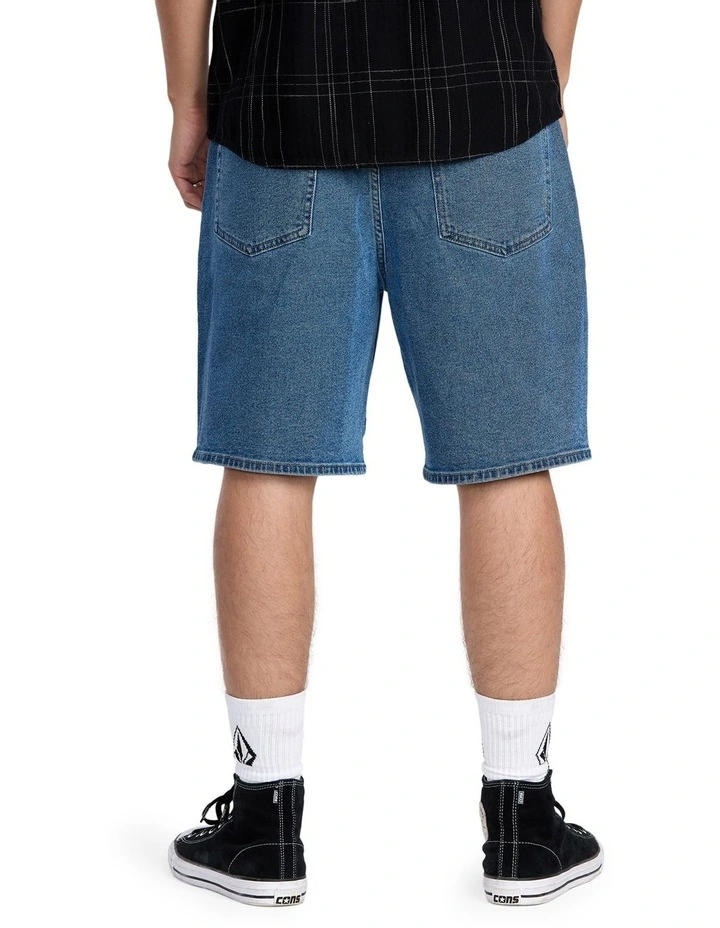 Billow Denim Shorts 22 Inch in Blue image 2