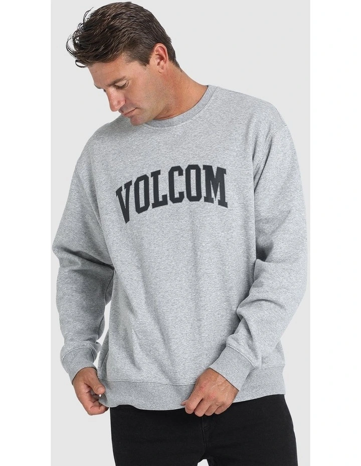 Volsity Crew Sweatshirt in Grey image 1