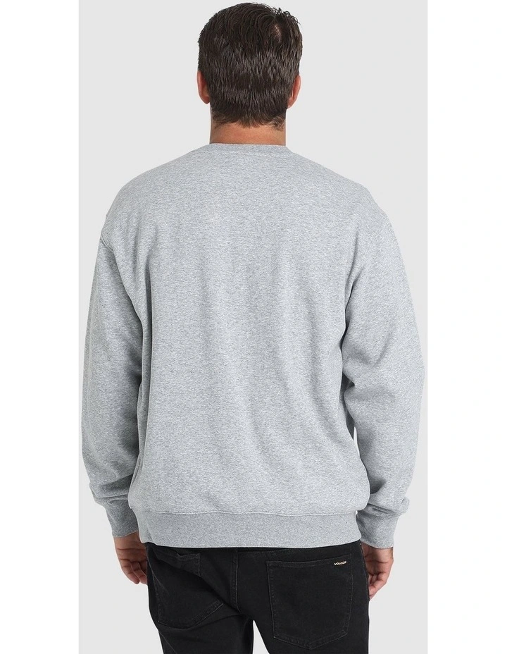 Volsity Crew Sweatshirt in Grey image 2