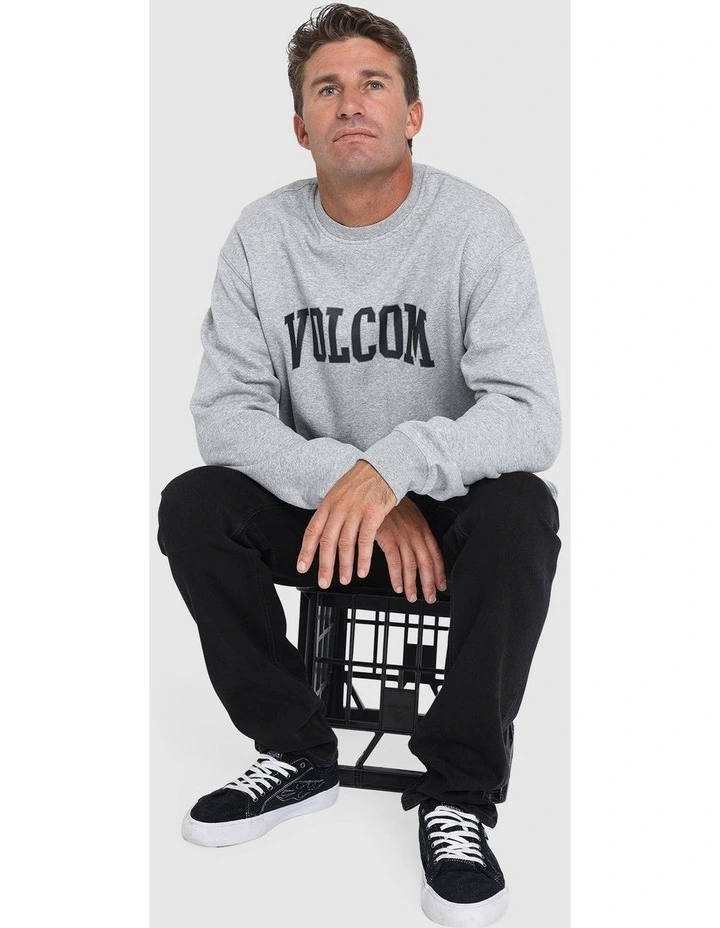 Volsity Crew Sweatshirt in Grey image 5