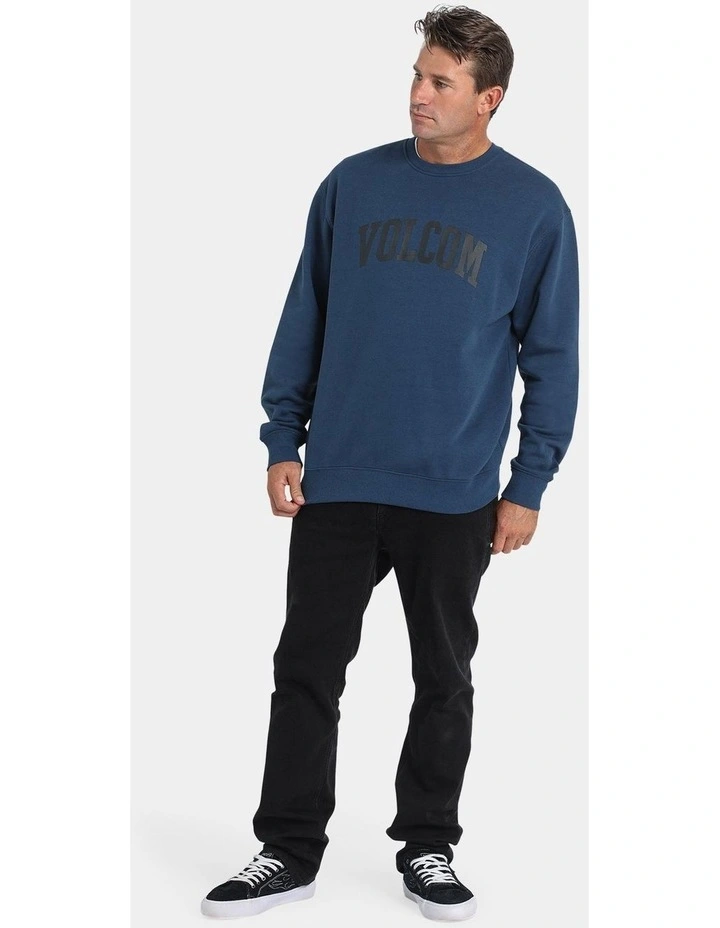 Volsity Crew Sweatshirt in Navy image 5