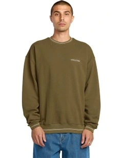 K Stone Crew Sweater in Sage Leaf