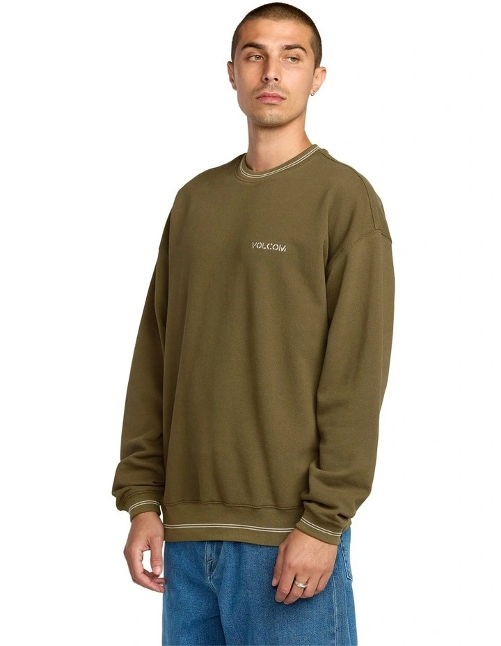 K Stone Crew Sweater in Sage Leaf image 3