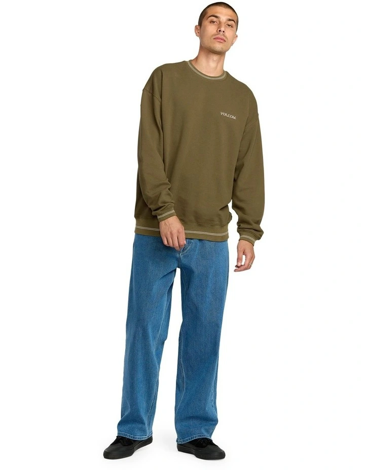 K Stone Crew Sweater in Sage Leaf image 5