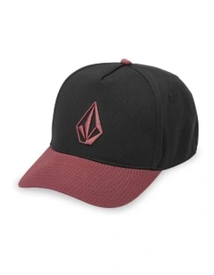 Embossed Stone Adj Hat Red