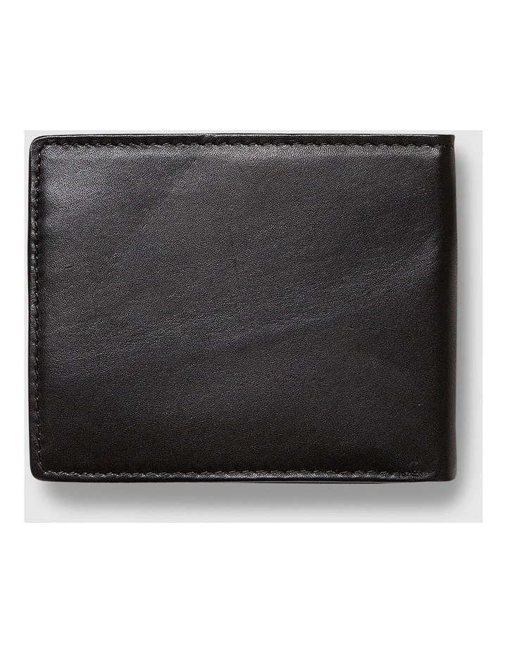 Single Stone Leather Wallet Black image 4