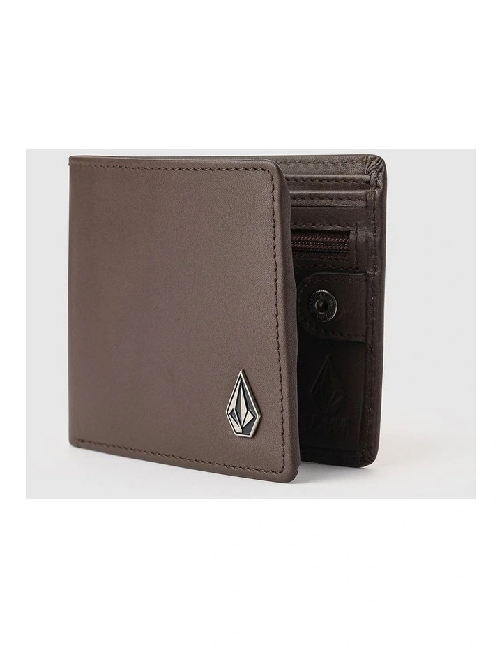 Single Stone Leather Wallet Brown image 3