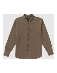 Zander Long Sleeve Shirt in Brown