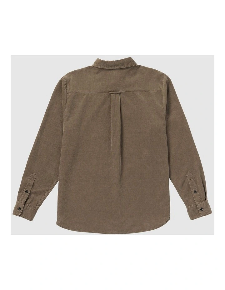 Zander Long Sleeve Shirt in Brown image 2