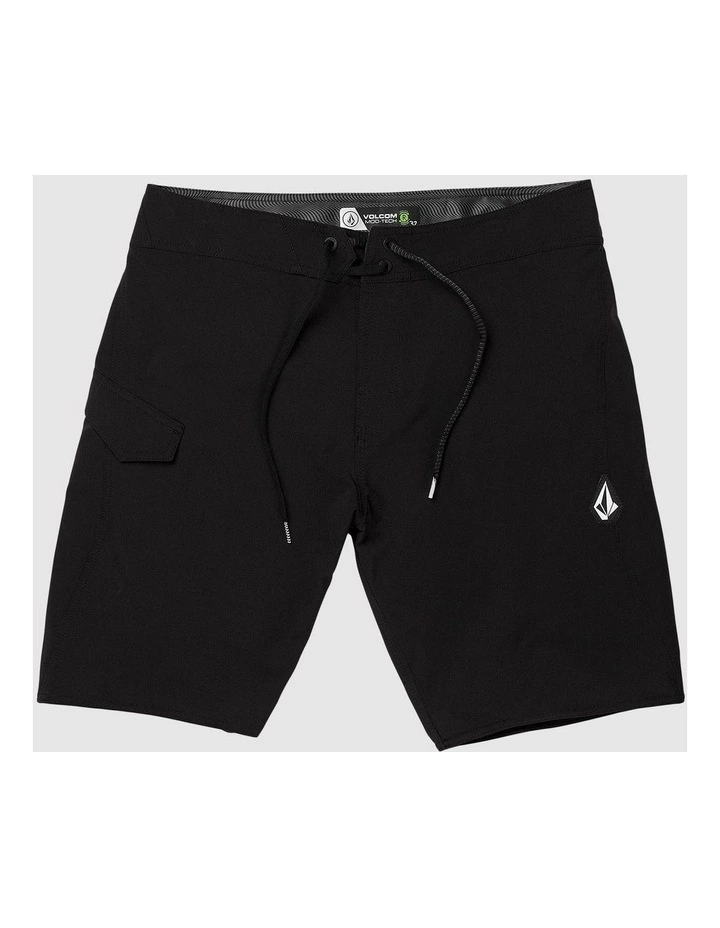 Lido Solid Mod Tech 20 Inch Boardshorts in Black image 1