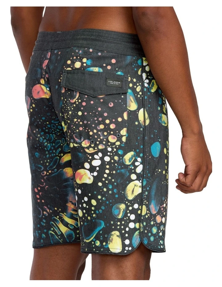 Excite Stoney Scallop 19 Inch Boardshorts in Black image 4