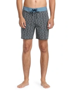 Psych Cotton Stretch Stoney 17 Inch Boardshorts in Assorted