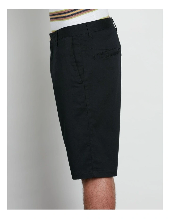 V Monty Stretch Shorts in Black image 3