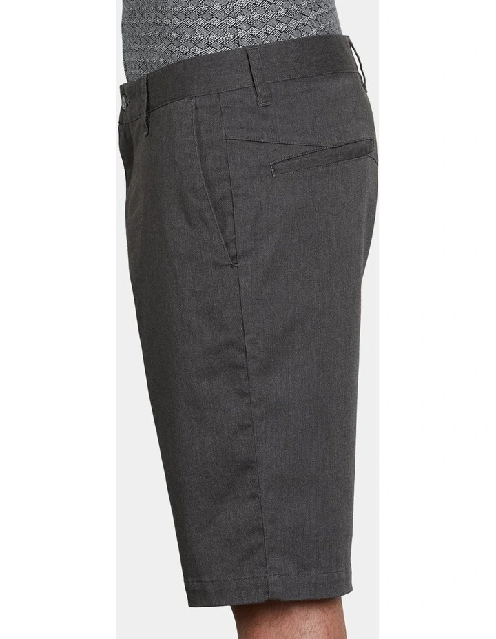 V Monty Stretch Shorts in Grey image 3