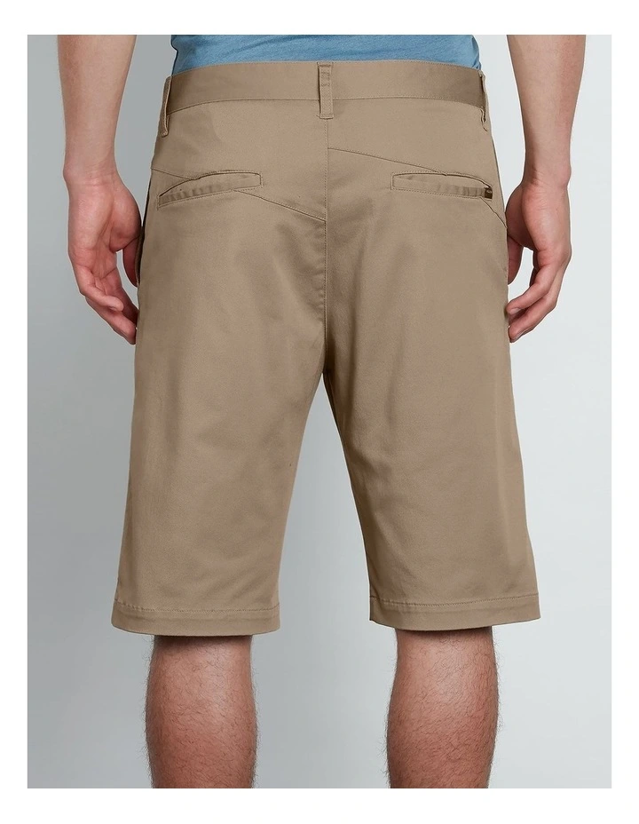 V Monty Stretch Shorts in Khaki image 2