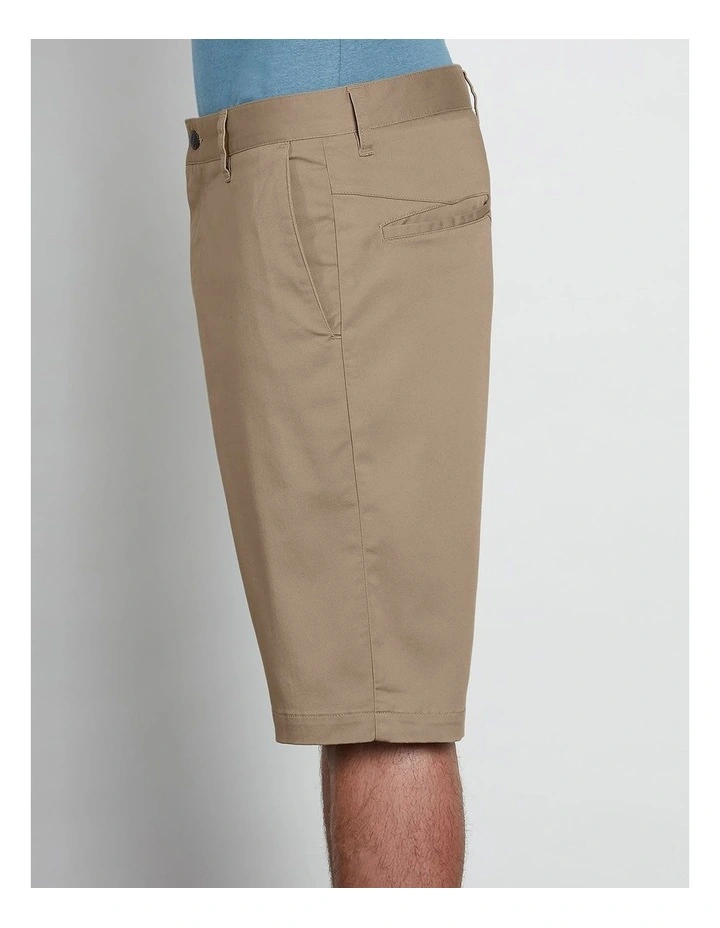 V Monty Stretch Shorts in Khaki image 3