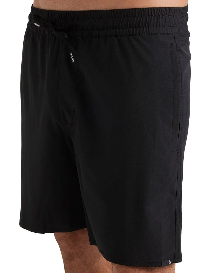 Sparklestone Elastic Waist Shorts in Black image 4