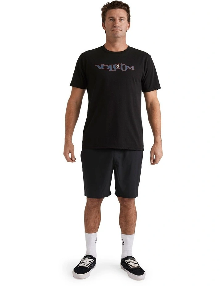 Sparklestone Elastic Waist Shorts in Black image 5