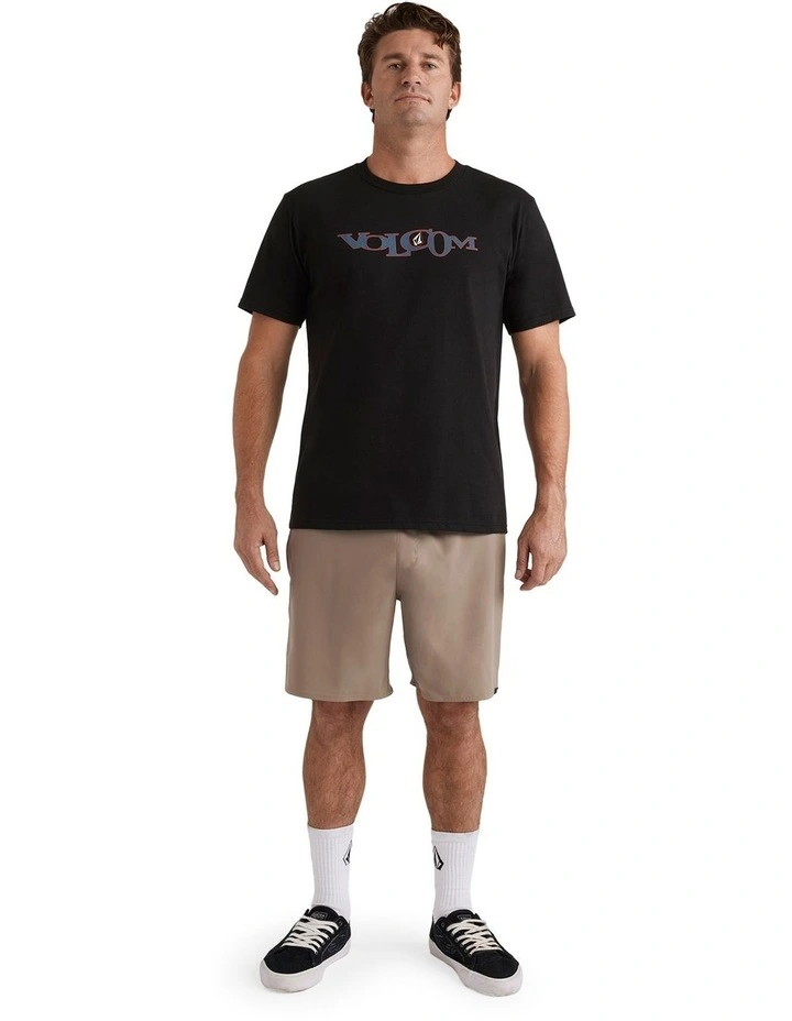 Sparklestone Elastic Waist Shorts in Black image 5