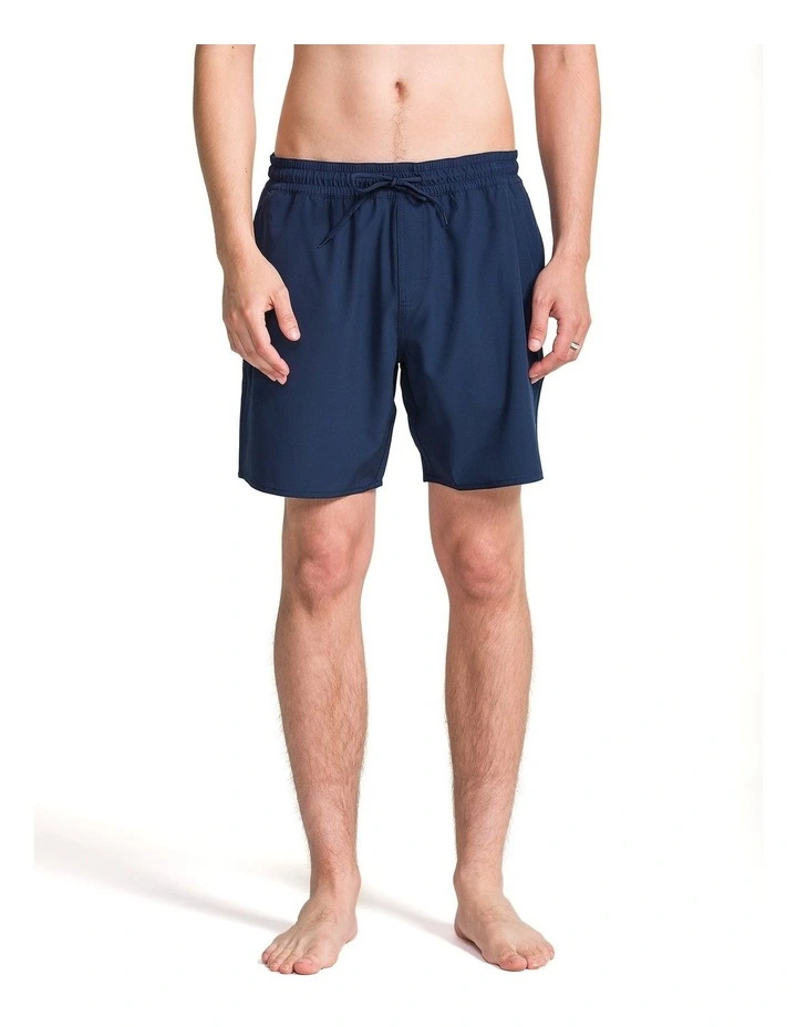 Manic Solid Trunk 17 Inch Boardshorts in Navy image 1