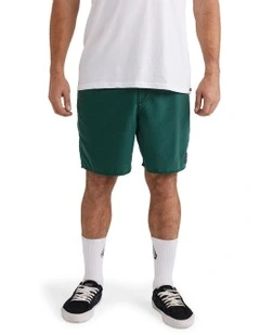 Center Trunk 17 Inch Boardshorts in Green