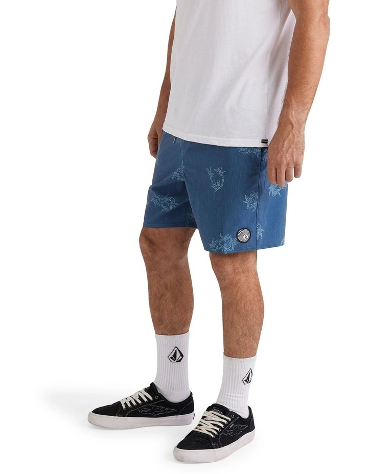 Regal Trop Psych Cotton 17 Inch Boardshorts in Blue image 3