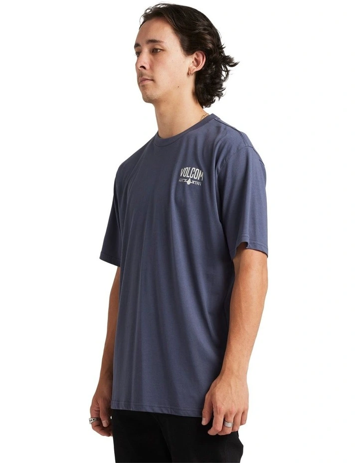 Carbidge Short Sleeve T-Shirt in Blue image 3