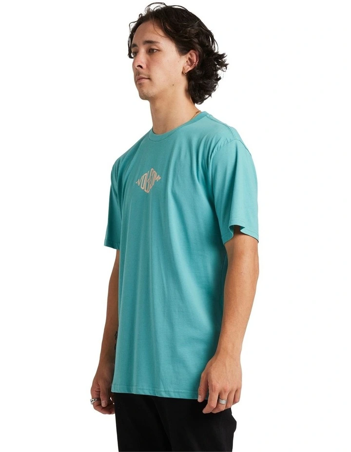 Diamond Stone Short Sleeve T-Shirt in Blue image 3