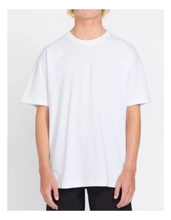 Solid Loose Short Sleeve T-shirt in White