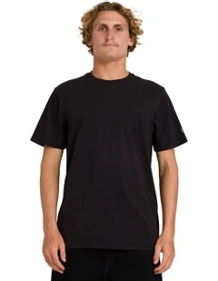 Aus Solid Short Sleeve T-shirt in Black
