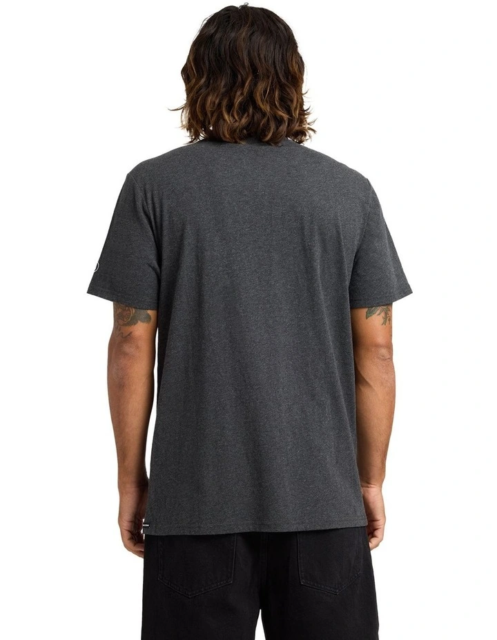 Aus Solid Short Sleeve T-Shirt in Grey image 2