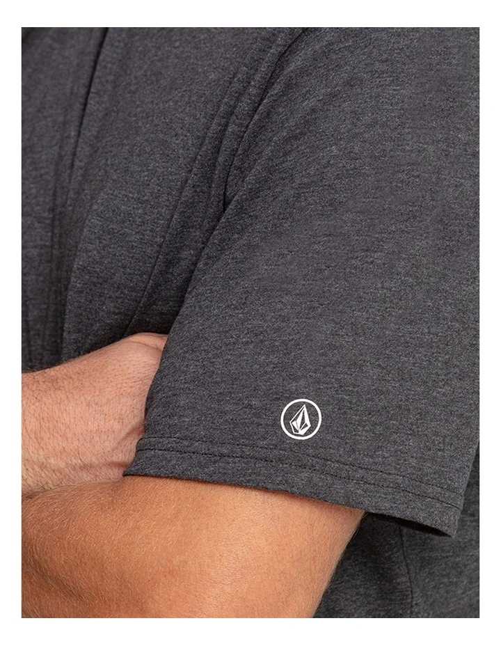 Aus Solid Short Sleeve T-Shirt in Grey image 4