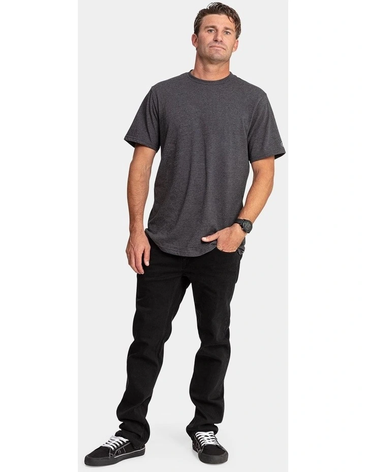 Aus Solid Short Sleeve T-Shirt in Grey image 5