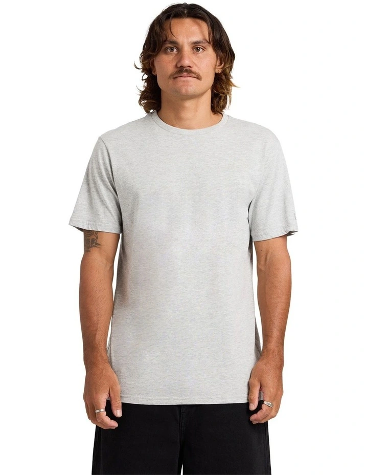 Aus Solid Short Sleeve T-Shirt in Grey image 1