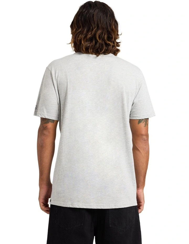 Aus Solid Short Sleeve T-Shirt in Grey image 2