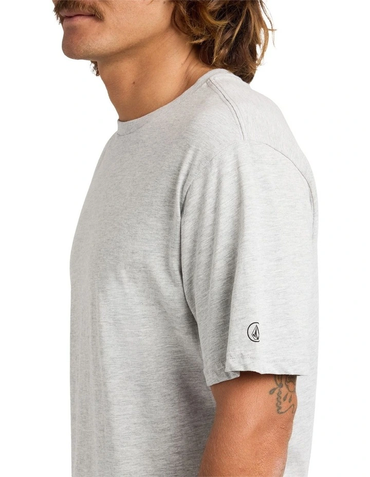 Aus Solid Short Sleeve T-Shirt in Grey image 4