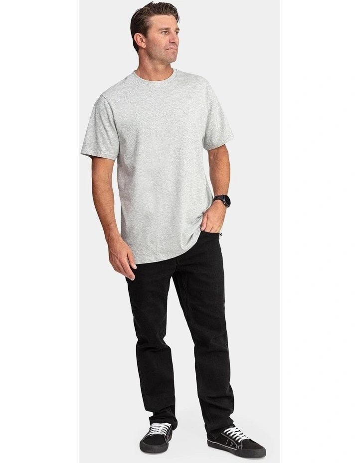 Aus Solid Short Sleeve T-Shirt in Grey image 5