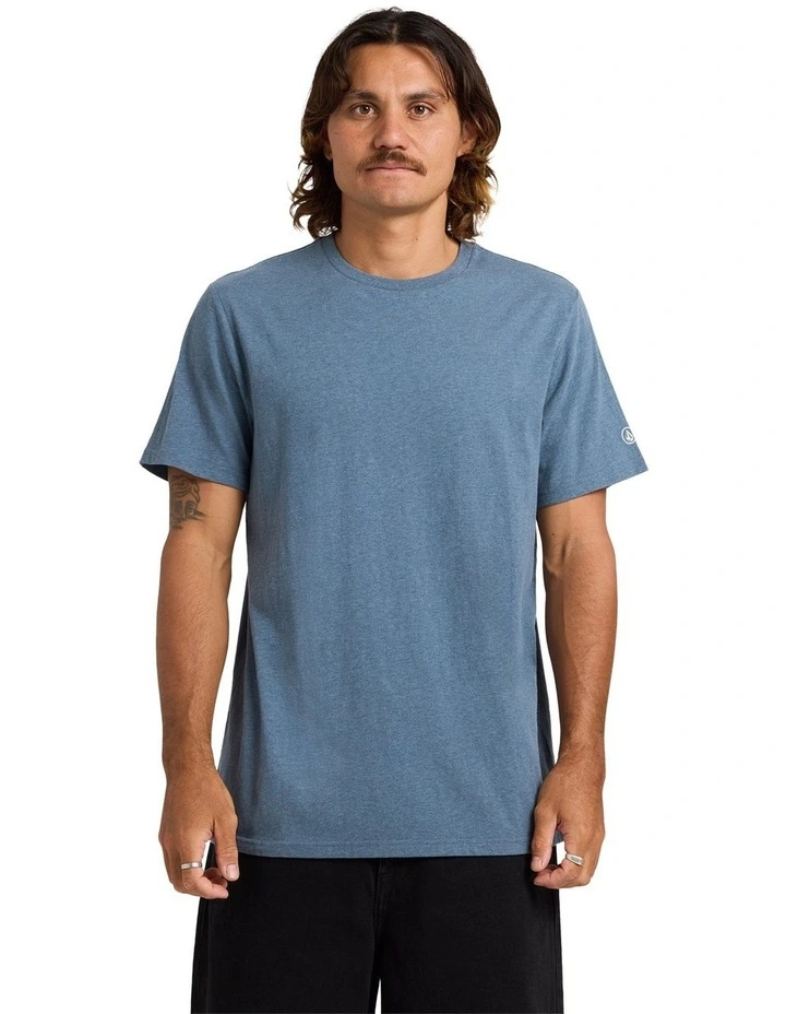 Aus Solid Short Sleeve T-Shirt in Navy image 1