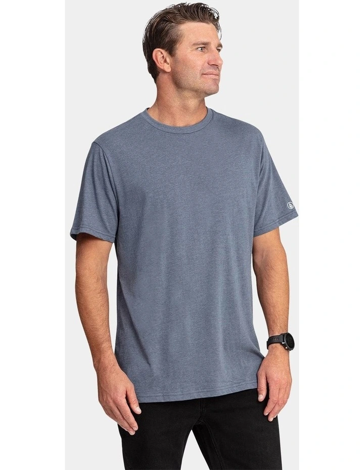 Aus Solid Short Sleeve T-Shirt in Navy image 1