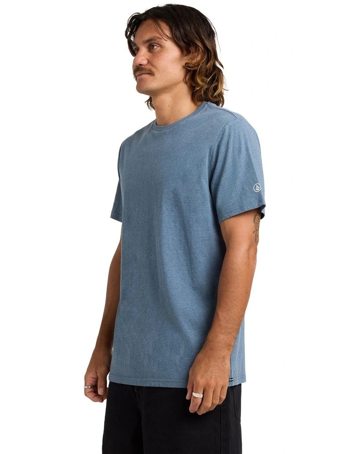 Aus Solid Short Sleeve T-Shirt in Navy image 3