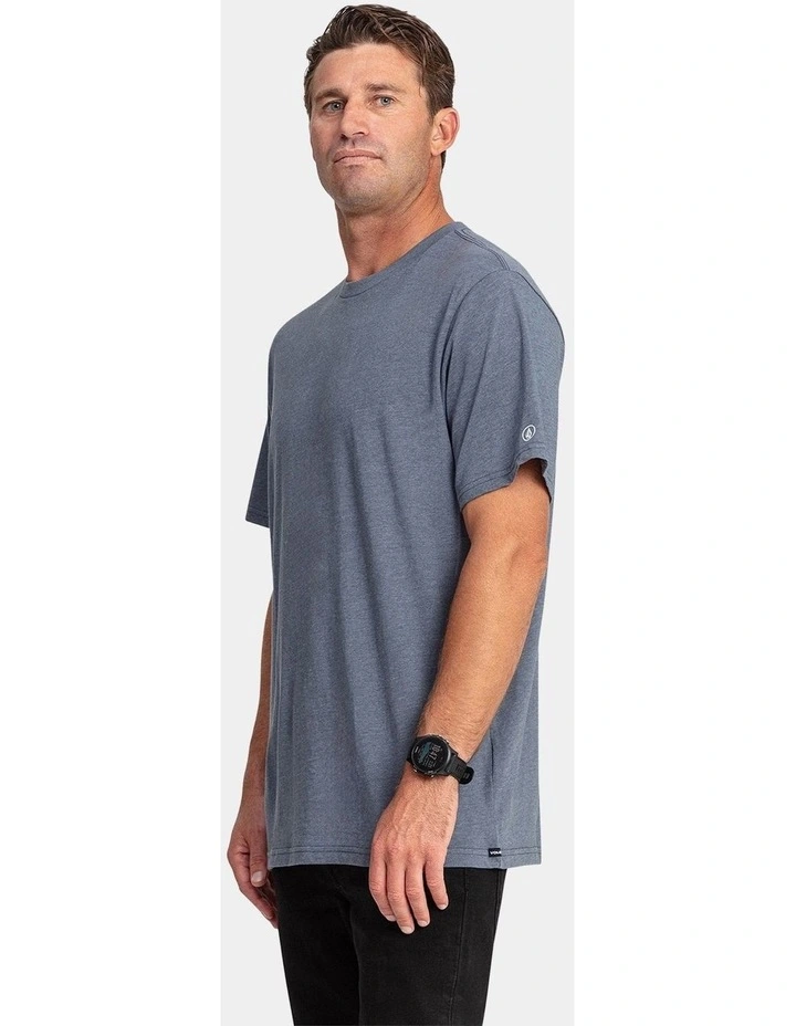 Aus Solid Short Sleeve T-Shirt in Navy image 3