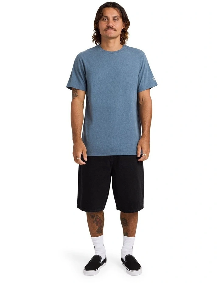 Aus Solid Short Sleeve T-Shirt in Navy image 4