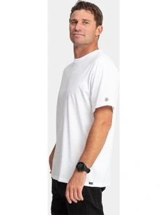 Aus Solid Short Sleeve T-Shirt in White