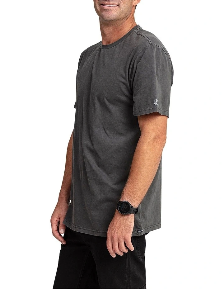 Aus Wash Short Sleeve T-shirt in Black image 3
