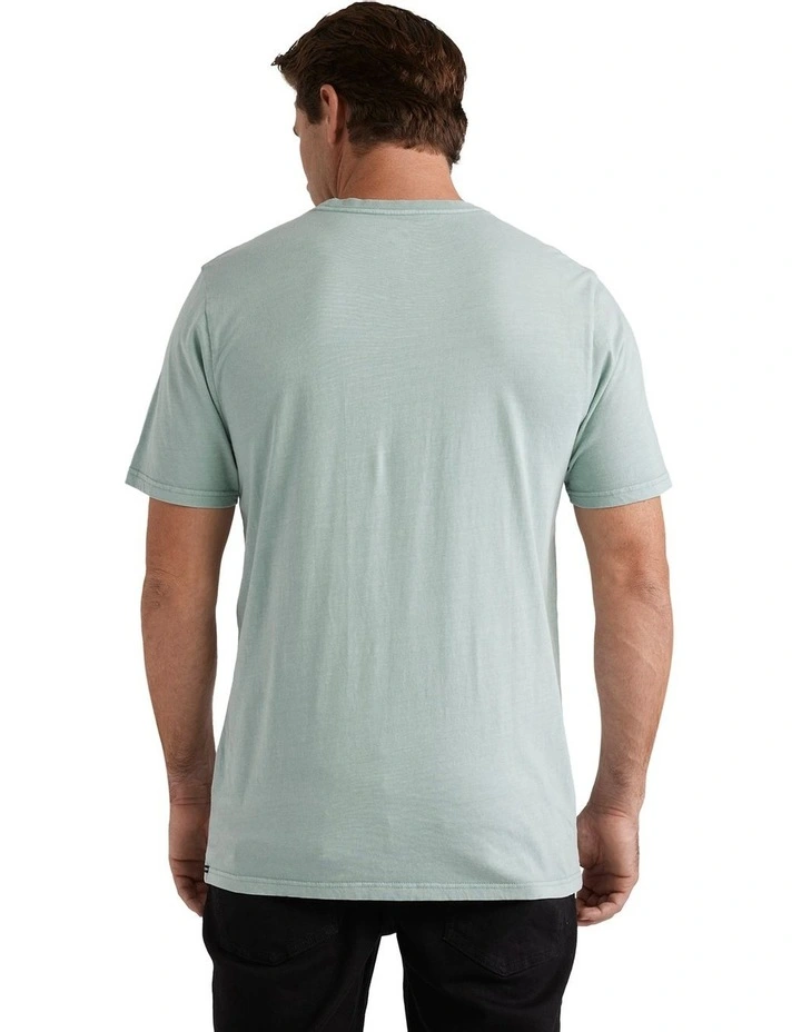 Aus Wash Short Sleeve T-Shirt in Green image 2
