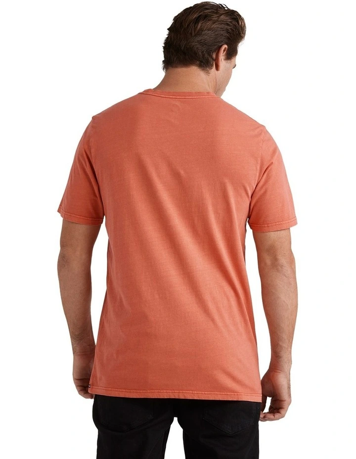 Aus Wash Short Sleeve T-Shirt in Red image 2