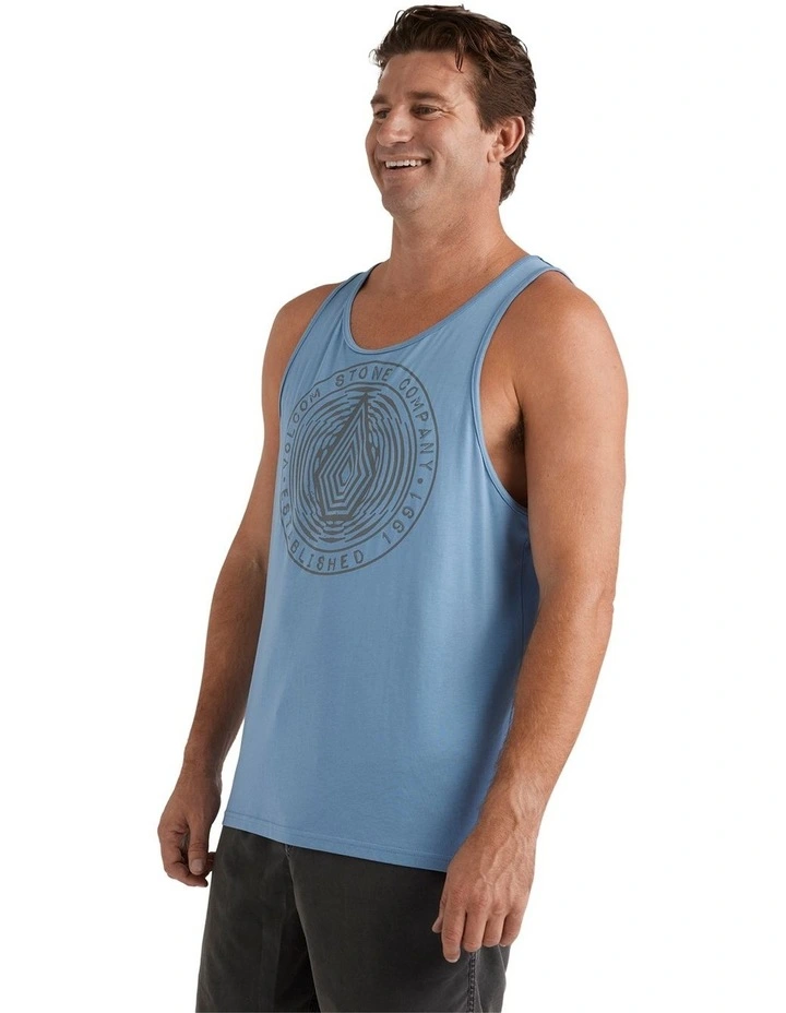 Vortexed Tank Top in Blue image 3