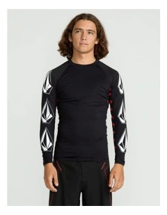 Surf Vitals Jack Robinson Long Sleeve Rashguard in Black